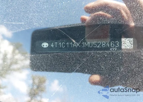 2021 Toyota Camry Le from USA, damaged, VIN 4T1C11AK1MU528463